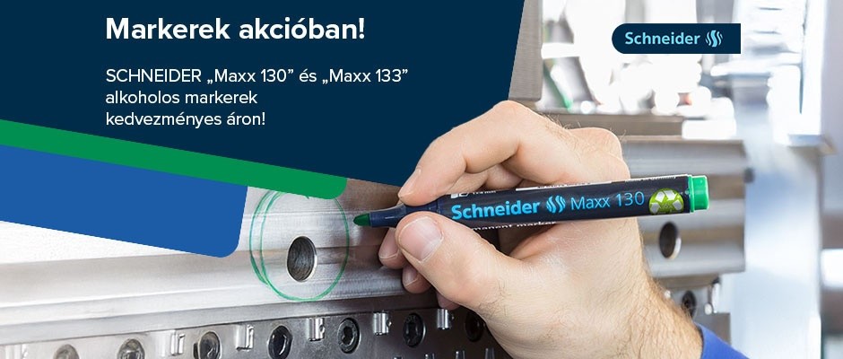SCHNEIDER „Maxx 130” és „Maxx 133” alkoholos markerek kedvezményes áron!