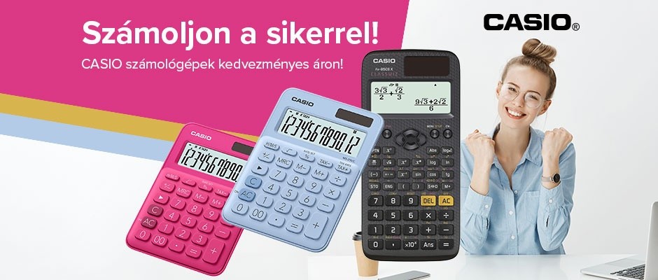 Vásároljon CASIO számológépeket most 10% kedvezménnyel!