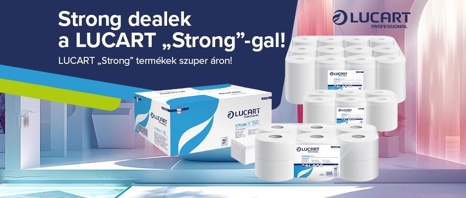 Vásároljon LUCART „Strong” termékeket szuper kedvezménnyel!