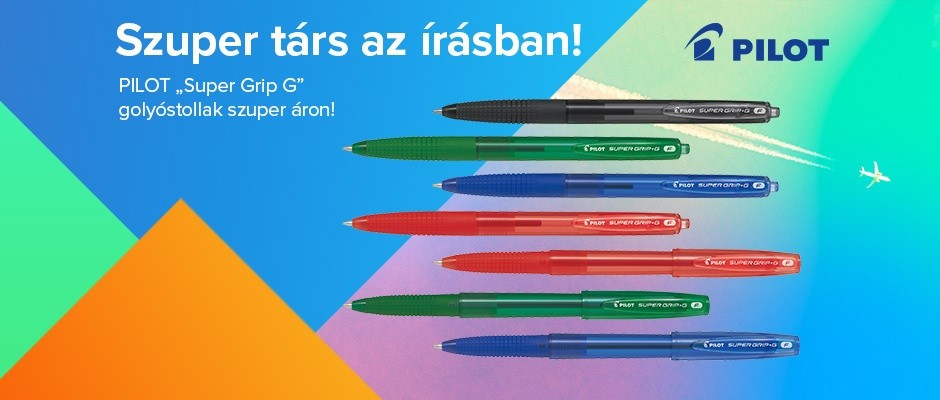 Vásároljon PILOT „Super Grip G” golyóstollakat szuper áron, 24 db-tól extra kedvezményel!
