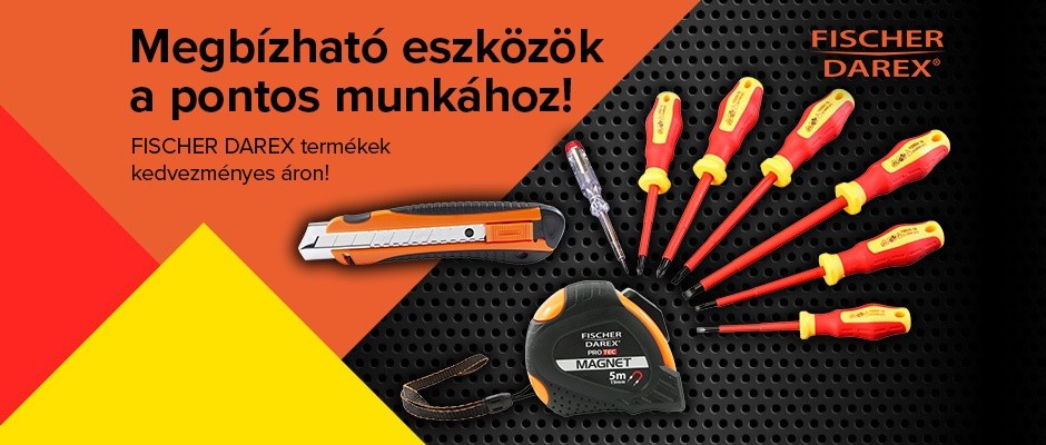 Vásároljon FISCHER DAREX termékeket akár 30% kedvezménnyel!