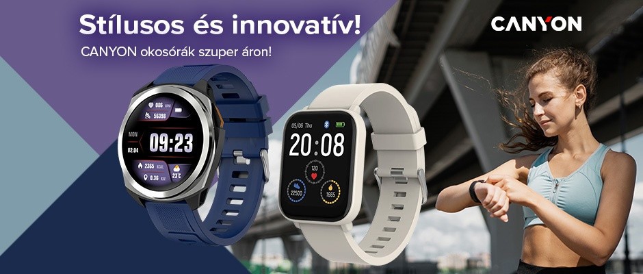 Szuper ballagási ajándék: CANYON okosórák akár 40% kedvezménnyel!