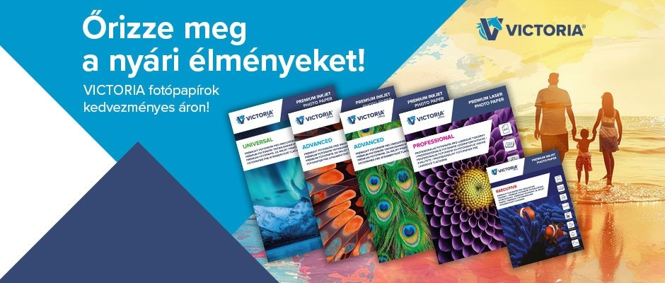 Vásároljon VICTORIA fotópapírokat 20% kedvezménnyel!
