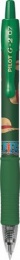 Zseléstoll, 0,32 mm, nyomógombos, PILOT "G-2 One Piece", zöld
